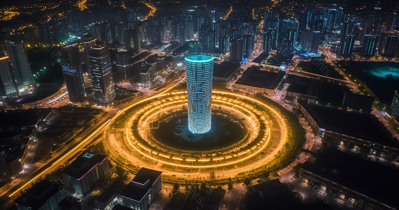 城市建筑CBD大都市夜景美景,高清,摄影图,摄影图片,图片大全,摄影图免费下载